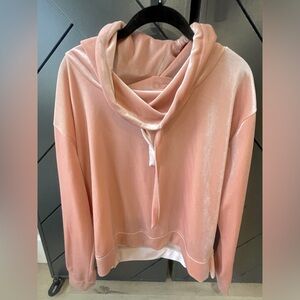 Peach brand.  Cowl neck velvet pull over.